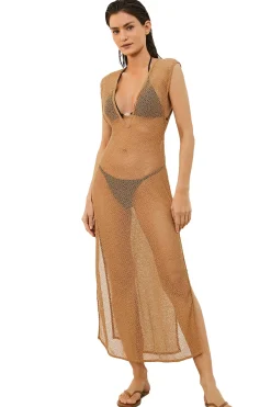Vix Swimwear Sundresses-Kimmy Mesh Cover Up Maxi Dress