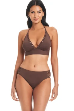 Bleu Rod Beattie Halter|Bikinis-Knotted Halter Bikini Top