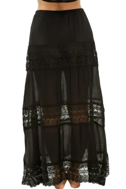 Elan Bottoms-Lace Maxi Skirt