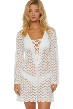 Isabella Rose Tunics-Lace-Up Crochet Tunic