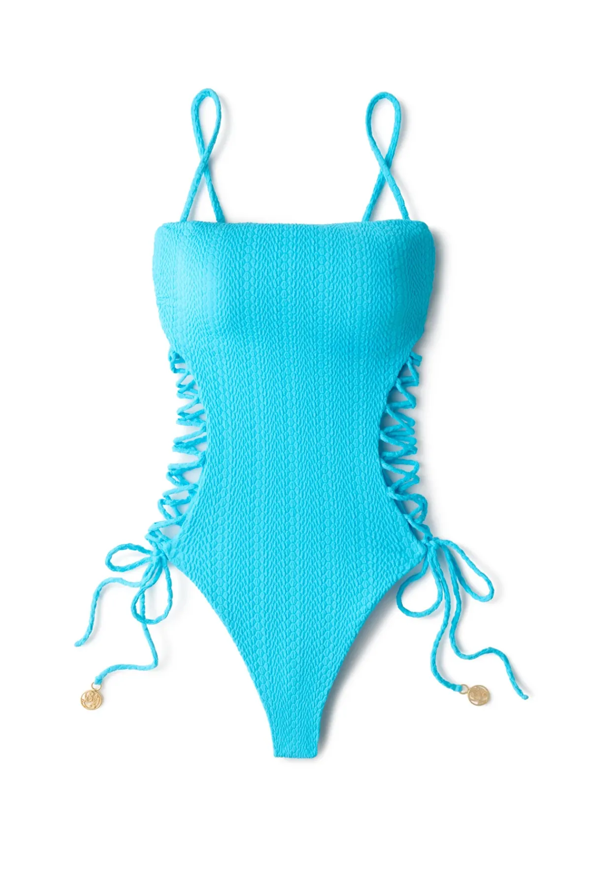 Luli Fama Monokini / Cut Out|High Leg-Lace-Up One Piece Swimsuit
