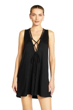 Robin Piccone Tunics-Lace-Up Tunic