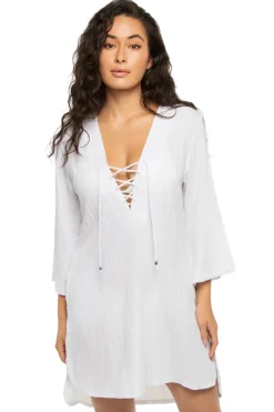 J. Valdi Shirt Dresses|Tunics-Lace-Up Tunic