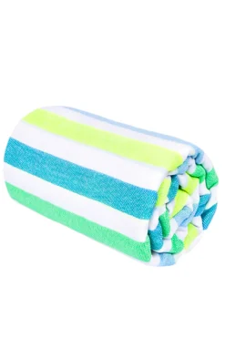 Las Bayadas Towels / Beach Blankets-Laguna Striped Beach Blanket