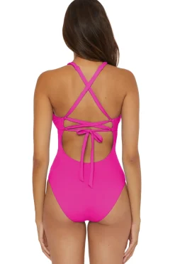 Soluna Plunge|One Pieces-Lake Side One Piece Swimsuit
