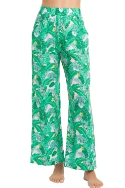 Helen Jon Bottoms-Lauren Banana Palm Pants