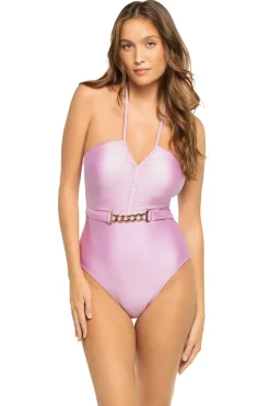 L'Agence Halter|One Pieces-Leila Halter One Piece Swimsuit