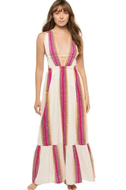 Lemlem Sundresses-Lelisa Plunge Maxi Dress