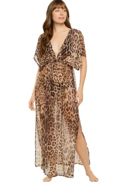 Surf Gypsy Sundresses-Leopard Maxi Dress
