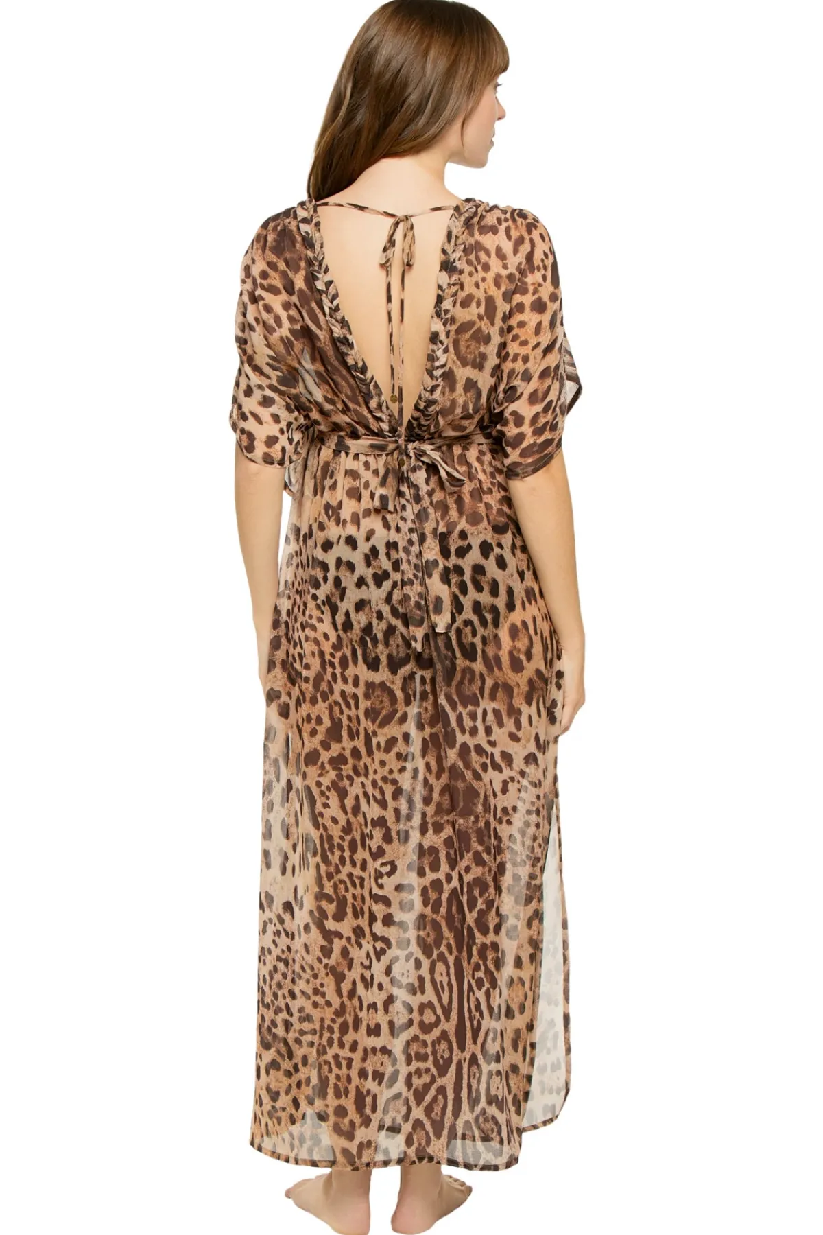 Surf Gypsy Sundresses-Leopard Maxi Dress
