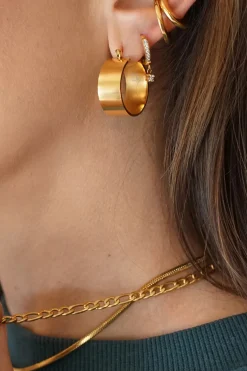 Ellie Vail Jewelry-Lia Wide Hoop Earring