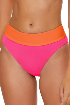 Becca by Rebecca Virtue High Leg|High Waist-Lily Reversible High Waist Bikini Bottom