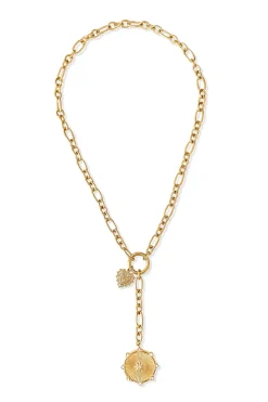 Ellie Vail Jewelry-Linden Toggle Medallion Necklace