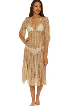 Becca by Rebecca Virtue Sundresses-Long Sleeve Maxi Cover Dress