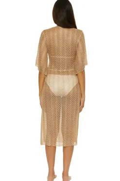 Becca by Rebecca Virtue Sundresses-Long Sleeve Maxi Cover Dress