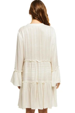 Dia Collections Sundresses-Long Sleeve Mini Dress