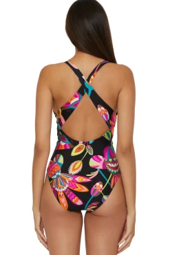 Trina Turk Plunge|One Pieces-Luminary One Piece Swimsuit