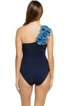 Karla Colletto Asymmetrical|One Pieces-Magnolia Asymmetrical One Piece Swimsuit