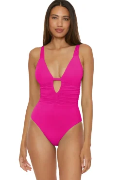 Becca by Rebecca Virtue Plunge|One Pieces-Magnolia One Piece Swimsuit