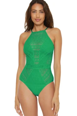 Becca by Rebecca Virtue High Neck|One Pieces-Makayla High Neck One Piece Swimsuit