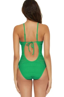 Becca by Rebecca Virtue High Neck|One Pieces-Makayla High Neck One Piece Swimsuit