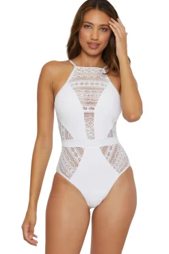 Becca by Rebecca Virtue High Neck|One Pieces-Makayla High Neck One Piece Swimsuit