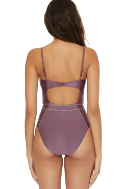 Becca by Rebecca Virtue High Leg|One Pieces-Makenna One Piece Swimsuit