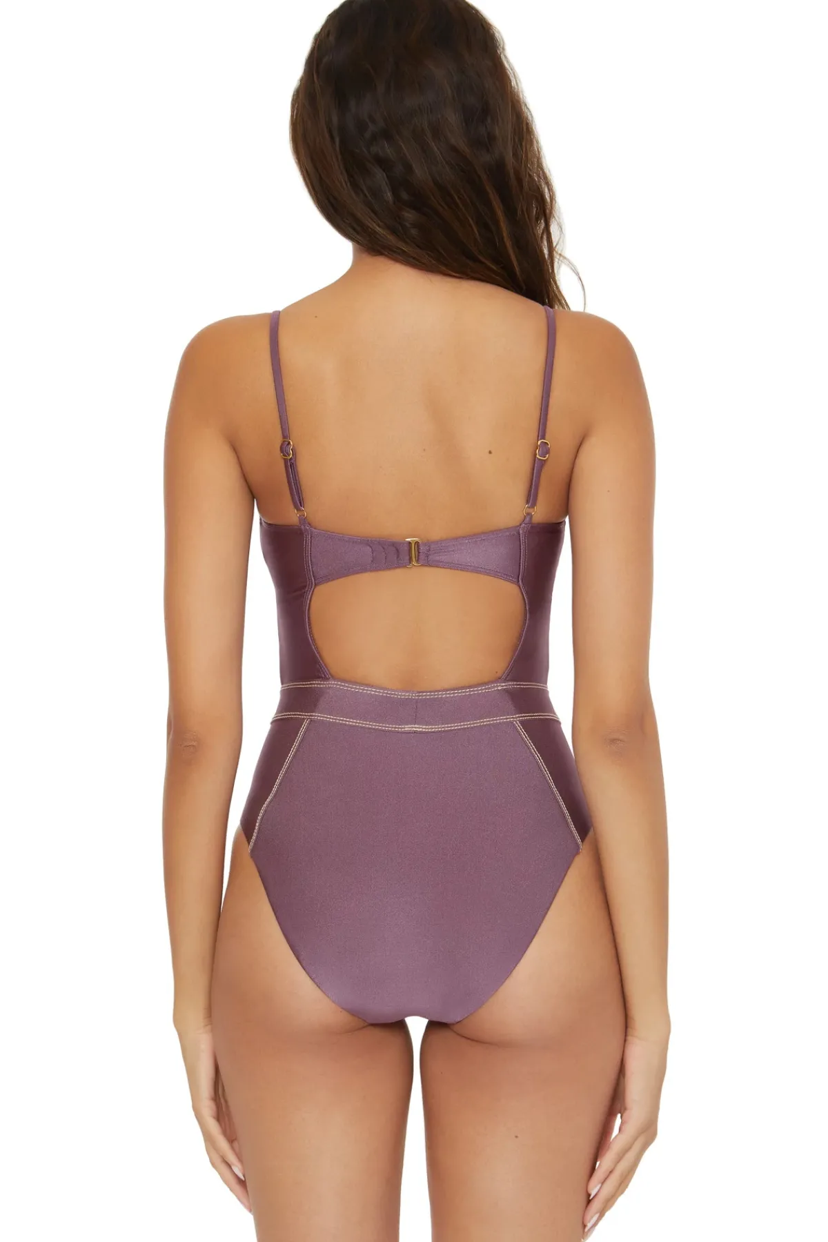 Becca by Rebecca Virtue High Leg|One Pieces-Makenna One Piece Swimsuit