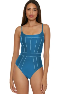 Becca by Rebecca Virtue High Leg|One Pieces-Makenna One Piece Swimsuit
