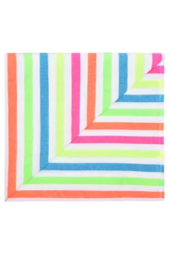 Las Bayadas Towels / Beach Blankets-Malibu Striped Beach Blanket
