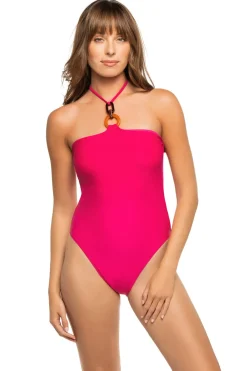 Ramy Brook High Leg|Halter-May Halter One Piece Swimsuit