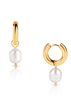 Ellie Vail Jewelry-Melrose Mini Hoop Pearl Earring