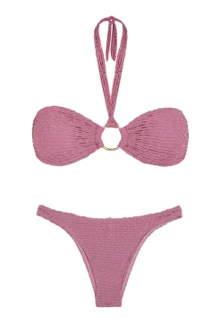 Vix Swimwear Halter|Bandeau-Mesh Bandeau Bikini Top