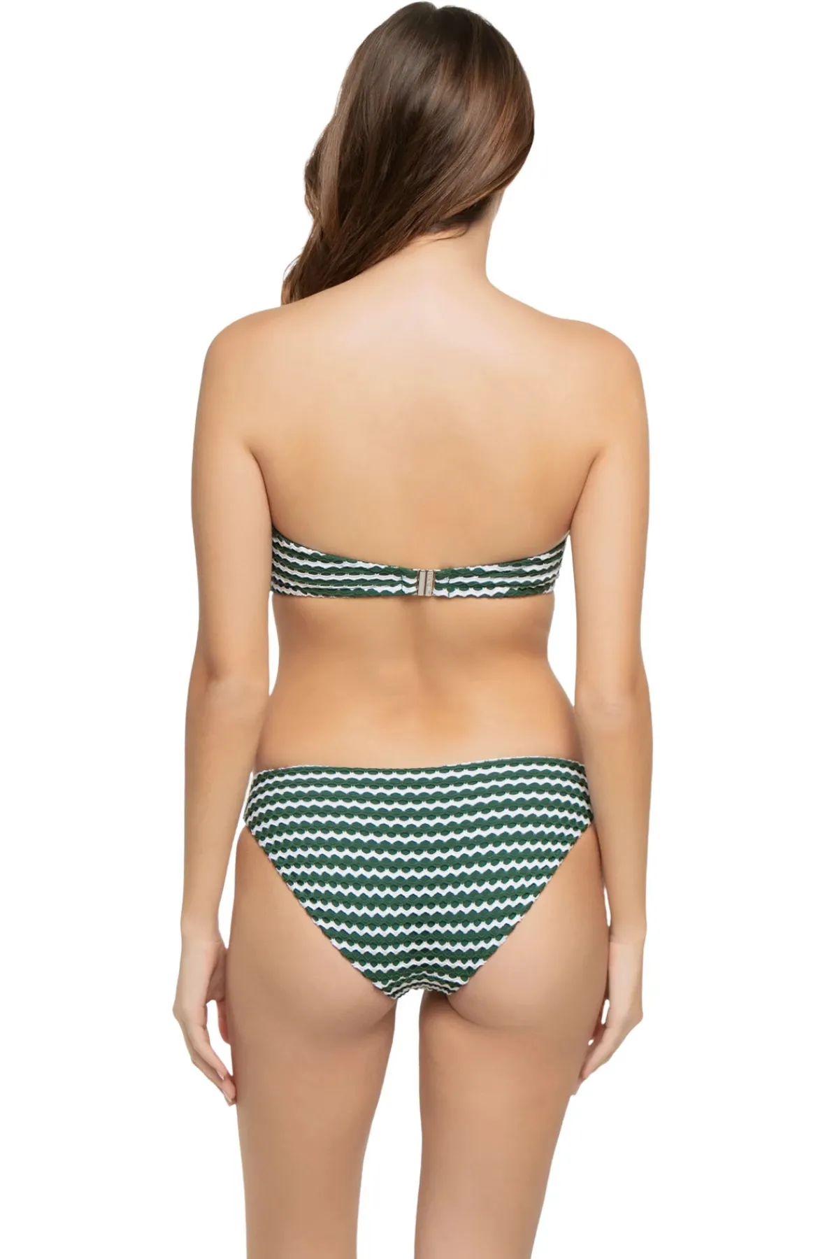 Seafolly Halter|Bandeau-Mesh Effect Bandeau Bikini Top