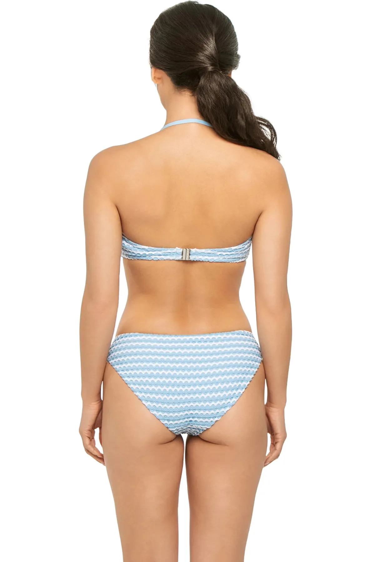 Seafolly Halter|Bandeau-Mesh Effect Bandeau Bikini Top