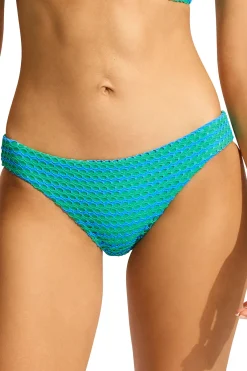 Seafolly Hipster|Bikinis-Mesh Effect Hipster Bikini Bottom