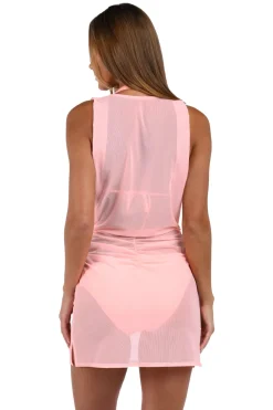 Sunshine 79 Sundresses-Mesh Mini Cover Up Dress