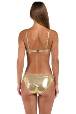 Sunshine 79 Bralette|Bikinis-Metallic Bralette Bikini Top