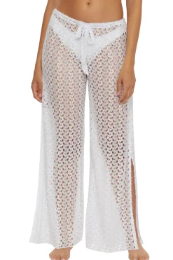 Becca by Rebecca Virtue Bottoms-Metallic Crochet Pants