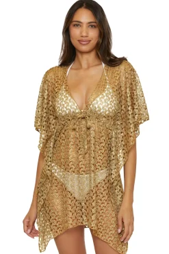 Becca by Rebecca Virtue Tunics-Metallic Crochet Tunic