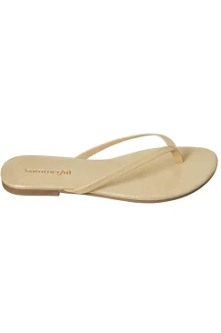 Summerful Footwear-Metallic Thong Flip Flops