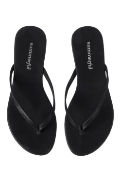 Summerful Footwear-Metallic Thong Flip Flops
