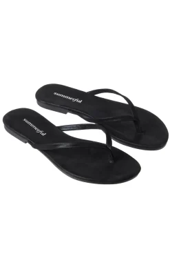 Summerful Footwear-Metallic Thong Flip Flops