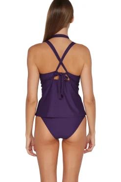 Sunsets High Neck|Tank-Mia High Neck X-Back Tankini Top