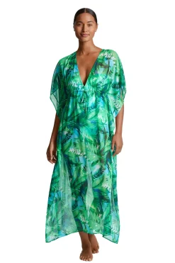 Lauren Ralph Lauren Caftans-Midi Caftan Dress