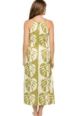 Mon Renn Sundresses-Midsummer Palm Midi Dress