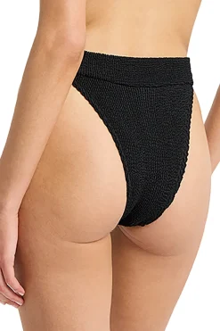 Bond-Eye High Leg|Brazilian / Cheeky-Milo Banded Brazilian Bikini Bottom
