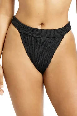 Bond-Eye High Leg|Brazilian / Cheeky-Milo Banded Brazilian Bikini Bottom