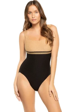Paula Beachwear Tank|One Pieces-Mimizan Over The Shoulder One Piece Swimsuit