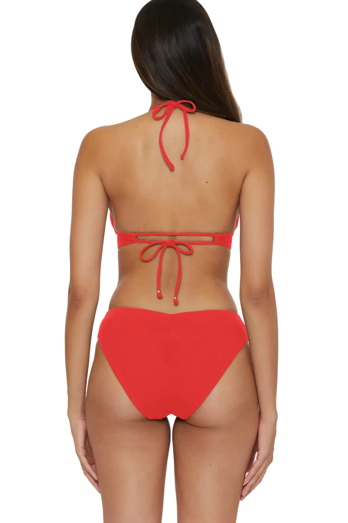 Becca by Rebecca Virtue Halter|Bikinis-Mira Banded Halter Bikini Top